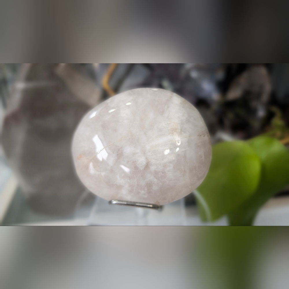 Rose Quartz Crystal Palmstone